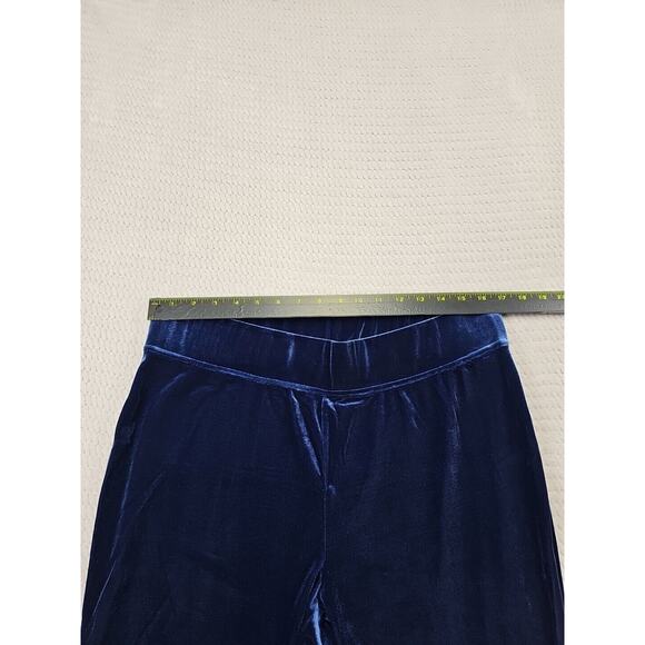 Lands End Leggings Womens XL 18 Blue Velvet Pull On Stretch - Picture 3 of 8